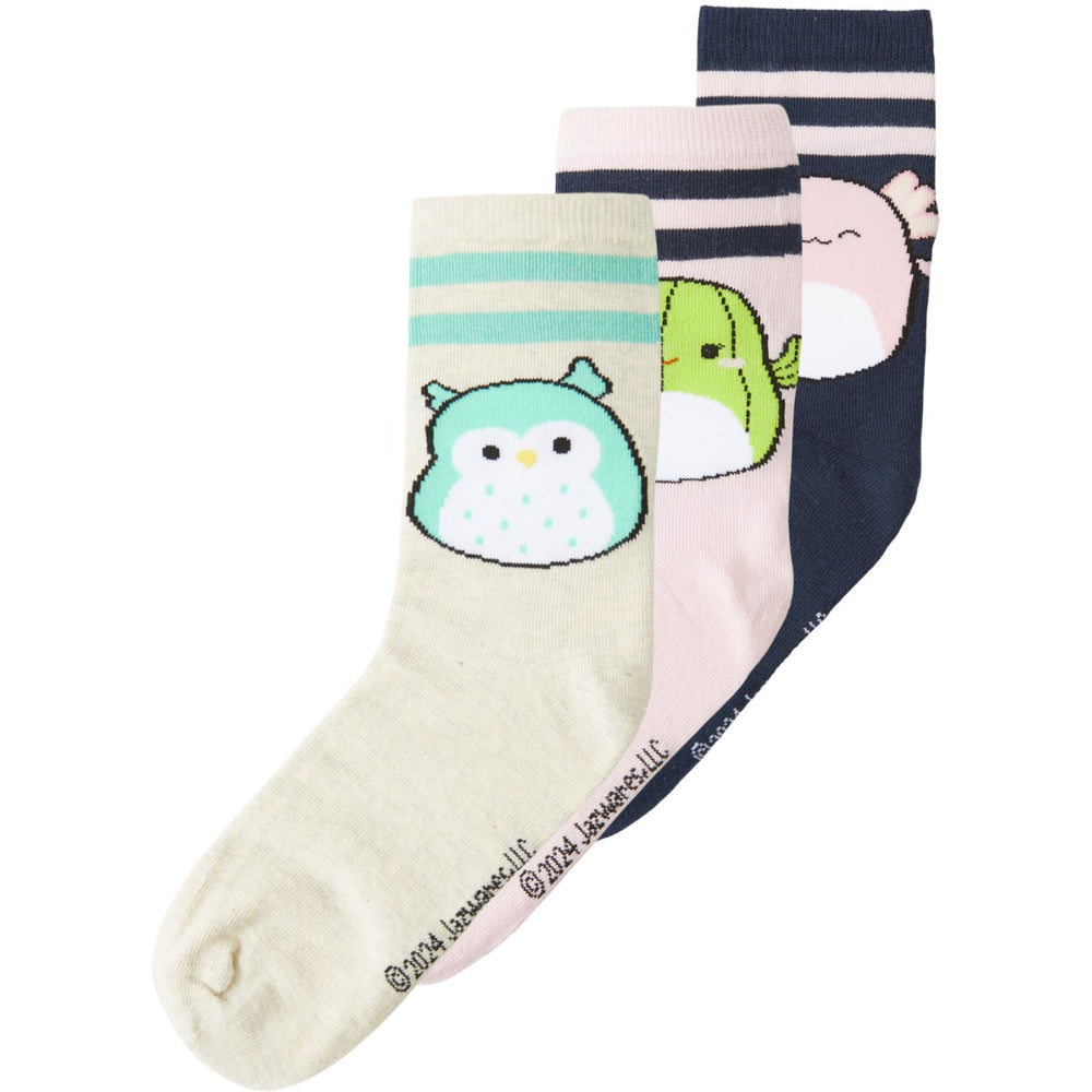 Køb Name It Parfait Pink Jukka Squishmallows 3-Pak Strømper