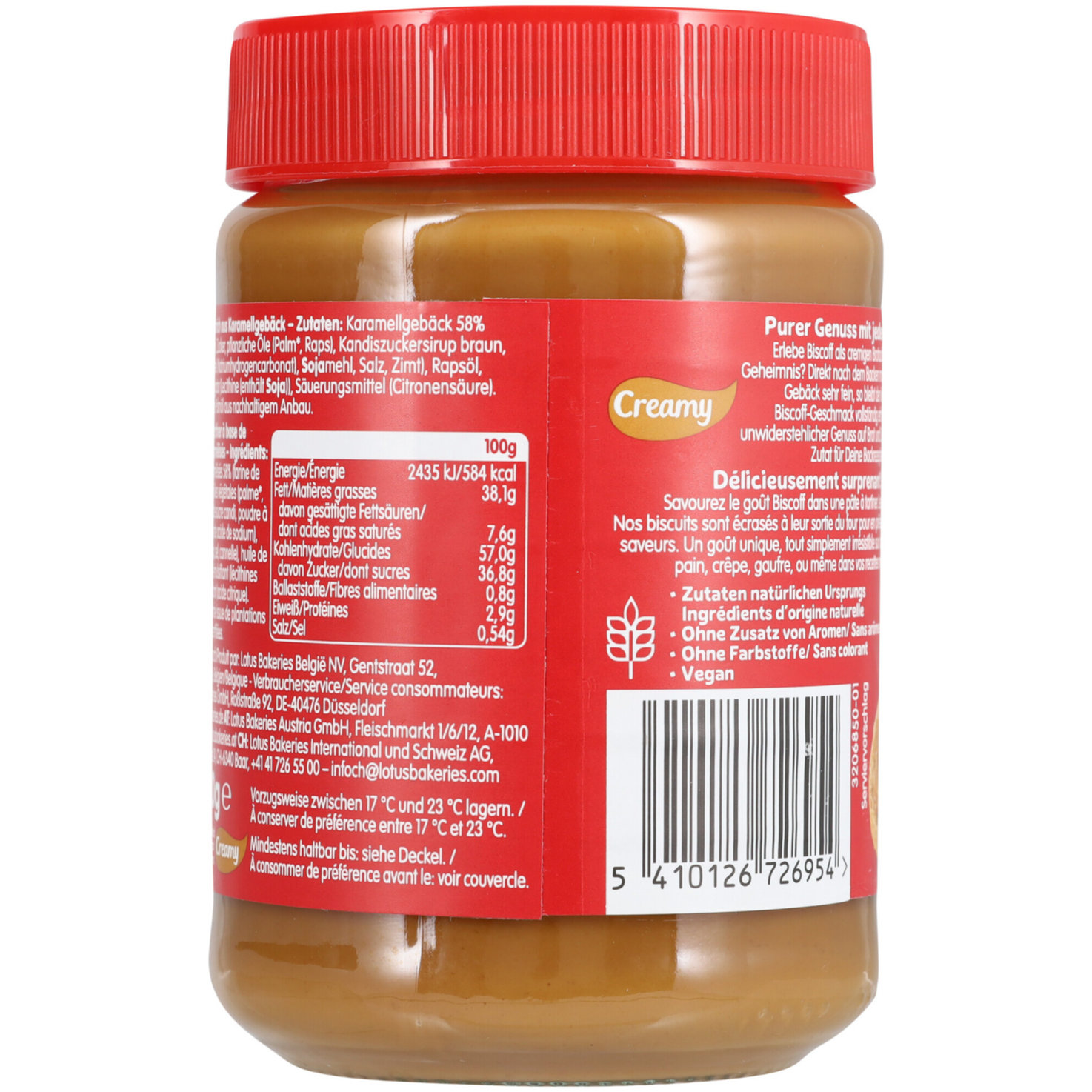 Lotus Biscoff Brotaufstrich Creamy