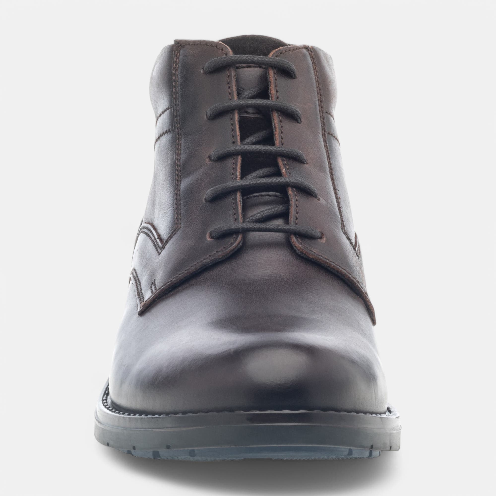 Bottines Homme en cuir marron