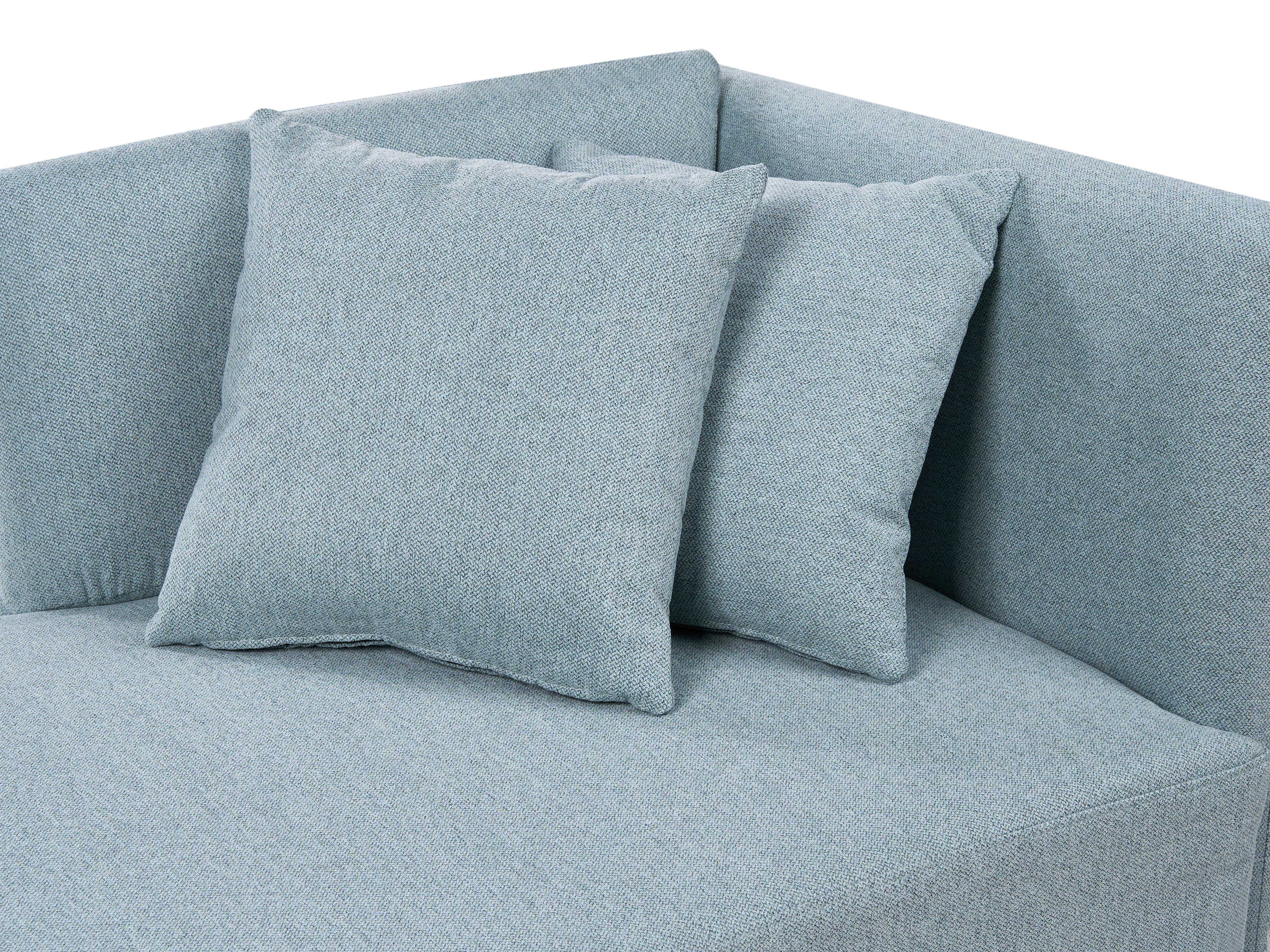 Rechtszijdige chaise longue RIOM Stof Mintgroen