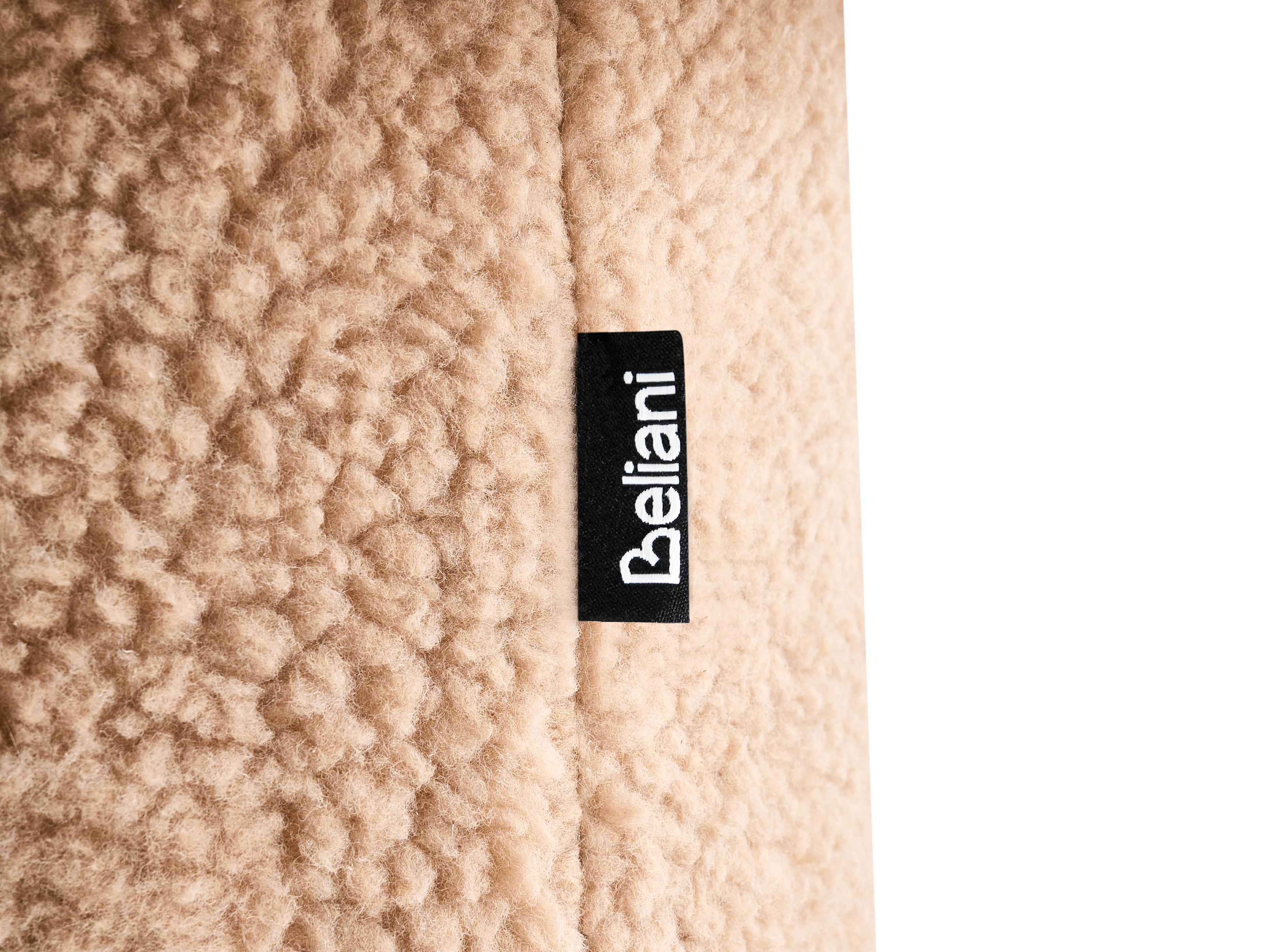 Poef EUFAULA Bouclé Beige