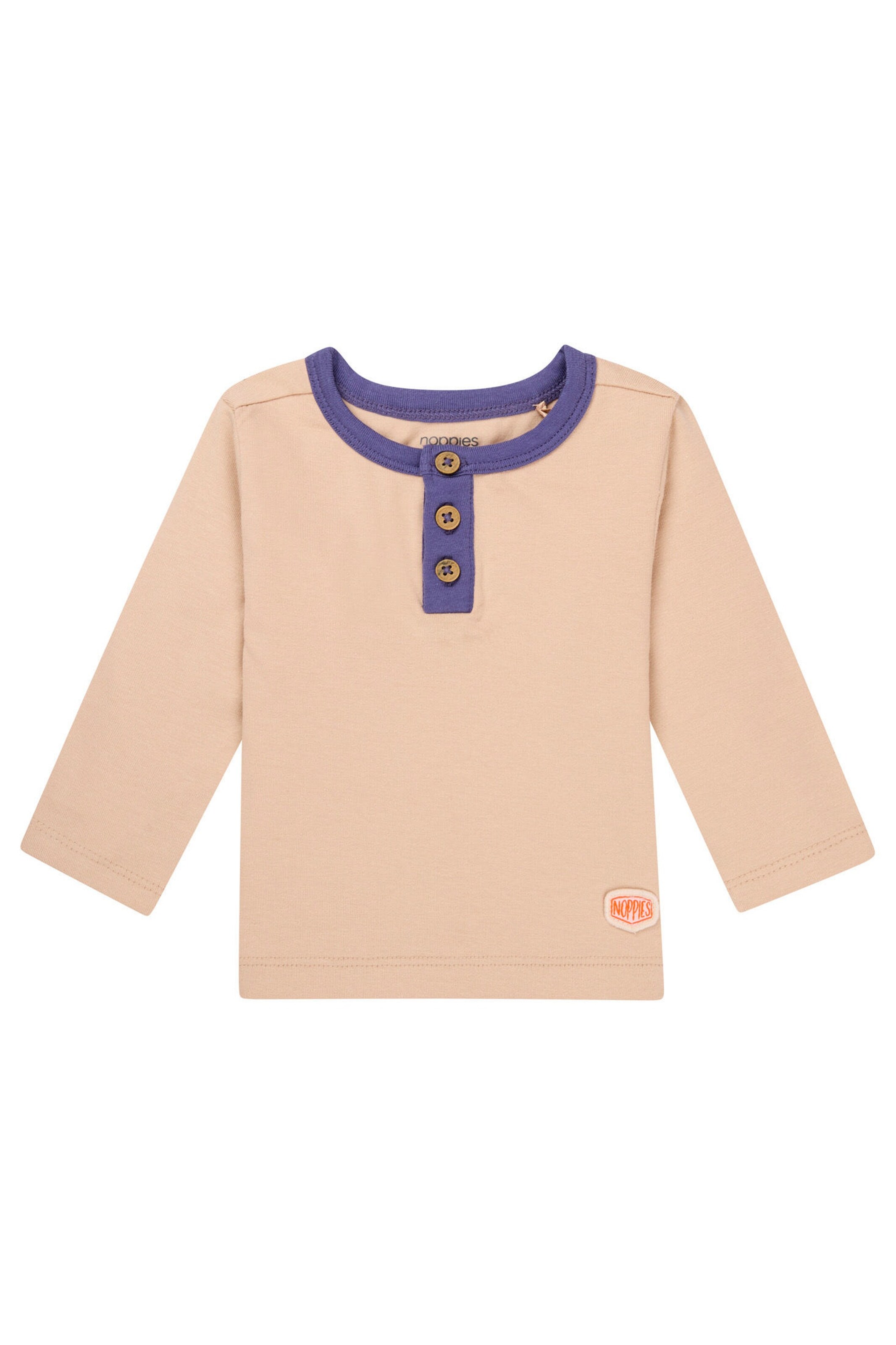 Noppies Baby Langarmshirt Olivehurst Soft Sand