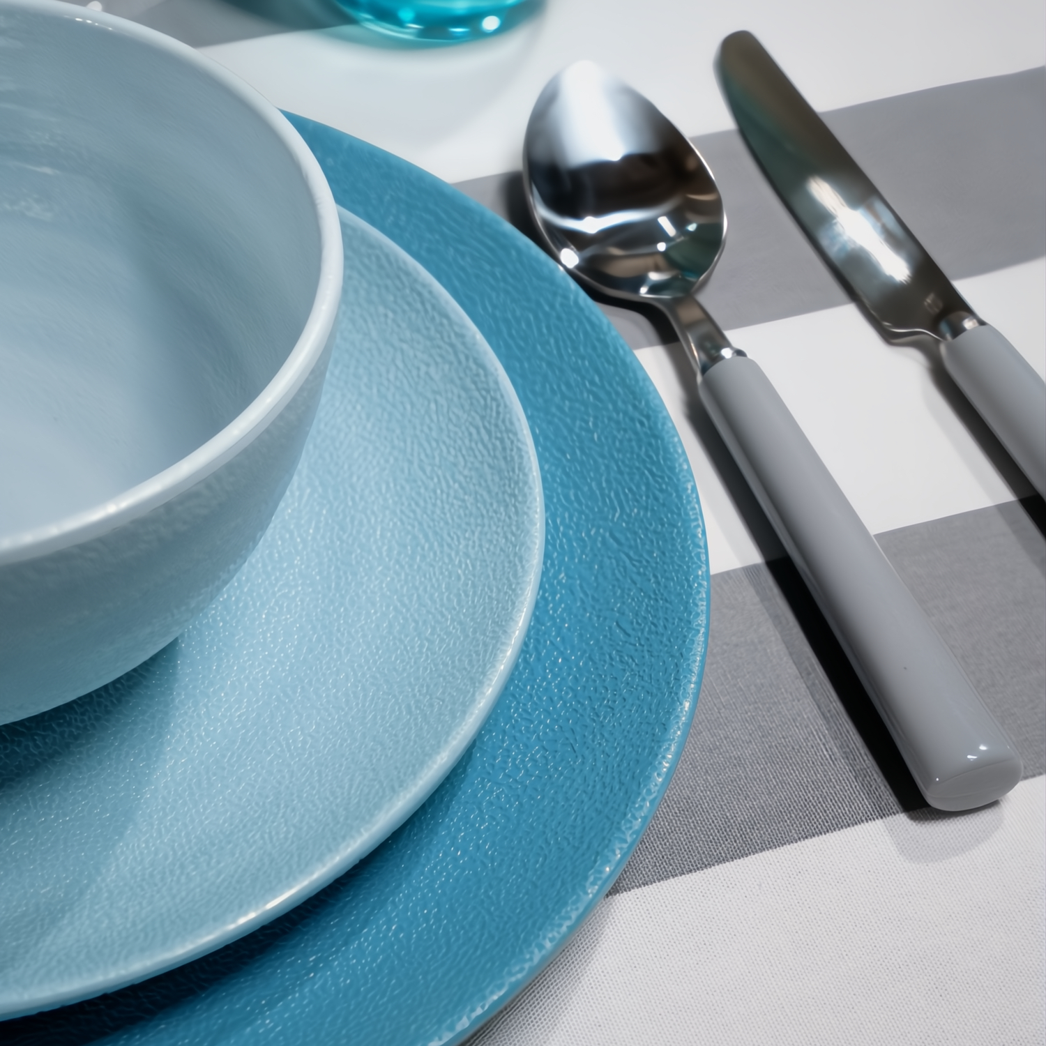 Flamefield Shades of Blue 12-delig melamine servies