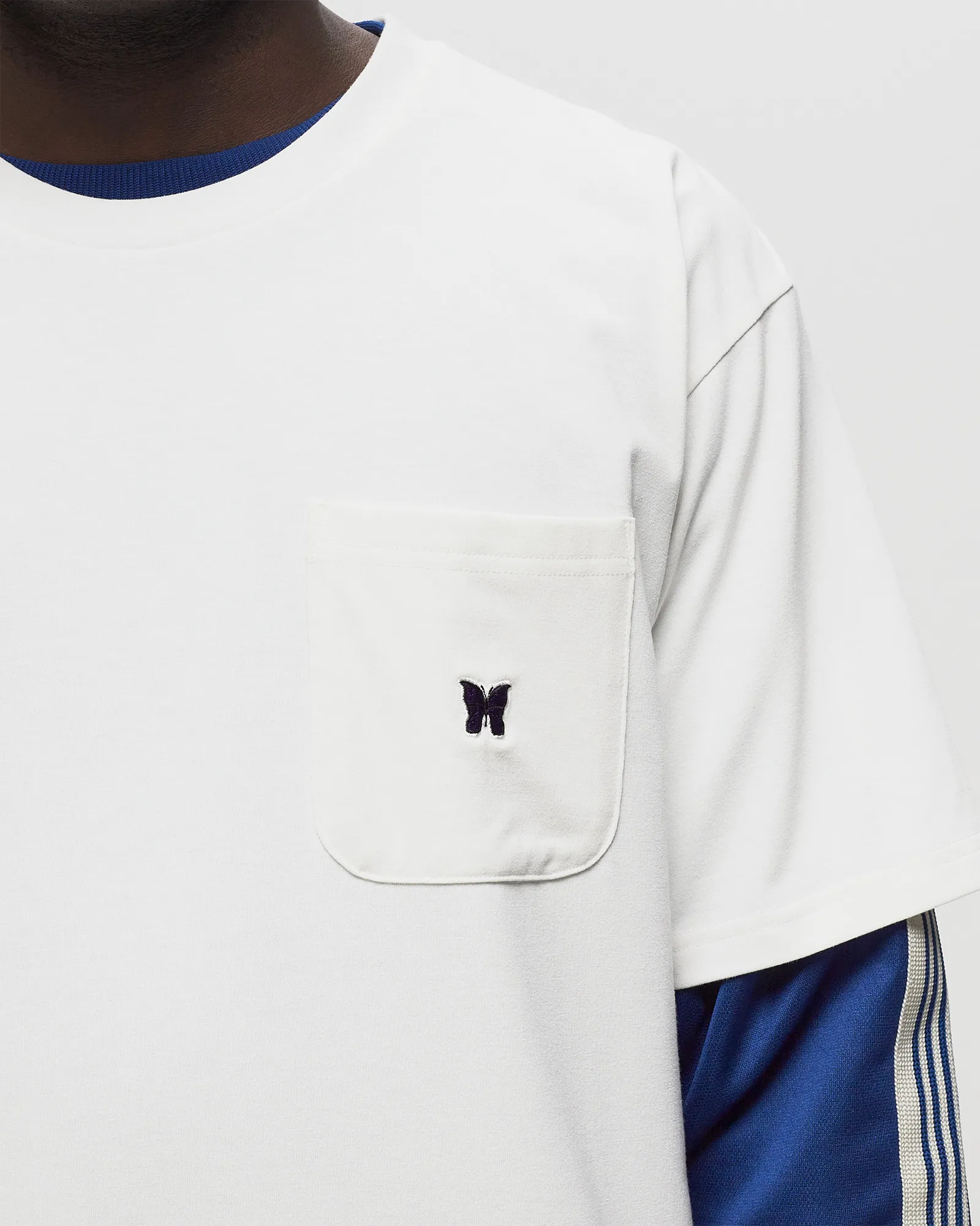 Camiseta Needles S/S com gola redonda