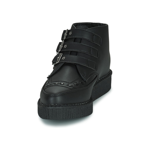 TUK - POINTED CREEPER 3 BUCKLE BOOT - Noir