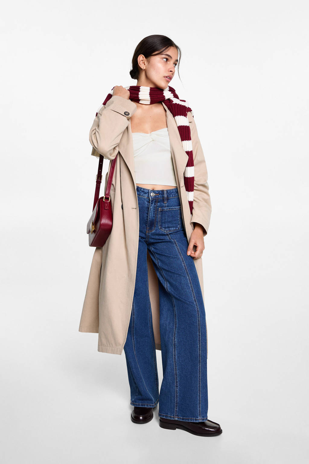 MANGO TEEN strapless top wit