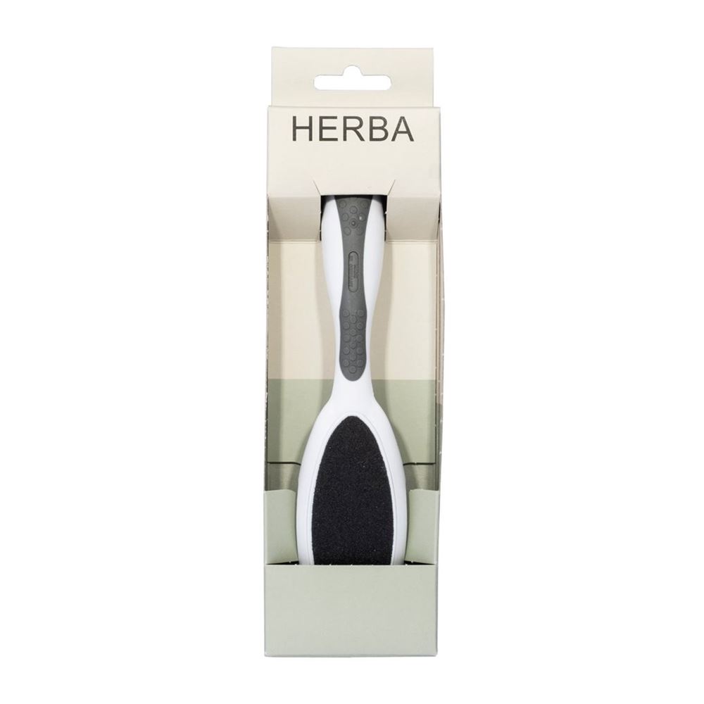 HERBA Doppelfussfeile grob und fein Softtouch grau Blist 1 Stk