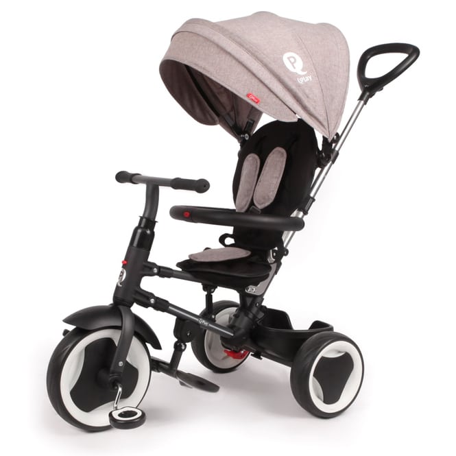 QPlay Kinderdreirad mit Dach - Rito Deluxe - beige