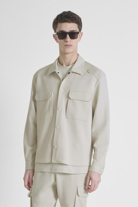 Antony Morato beige heren overhemd