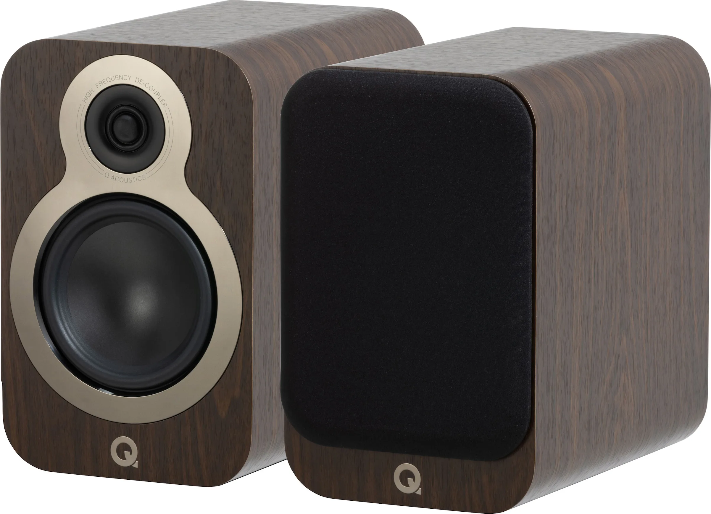 Q Acoustics 3030C Noyer (la paire) Enceintes bibliothèque