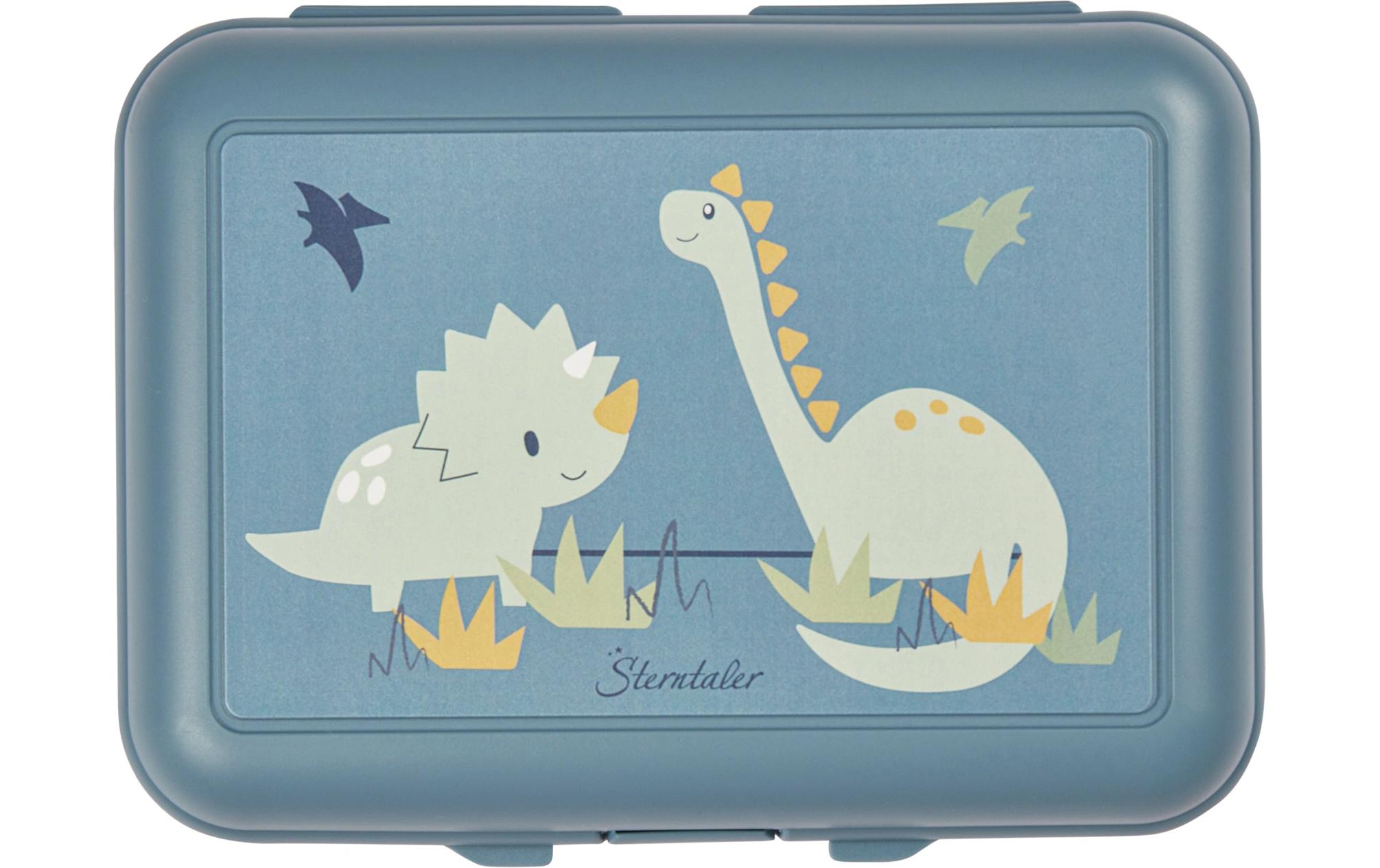 Lunchbox Dino Rexi BlauBrotdose mit praktischem Verschluss