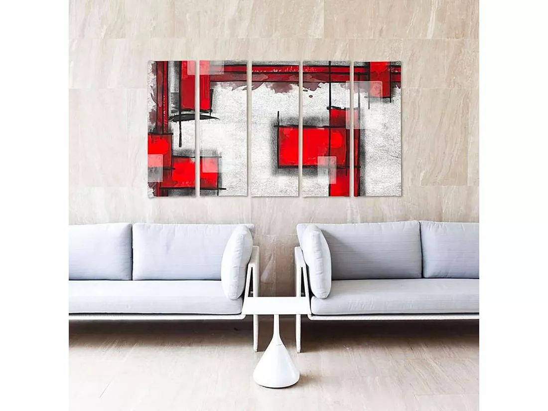 Tableau abstraction géométrique 5 - 150 x 100 cm