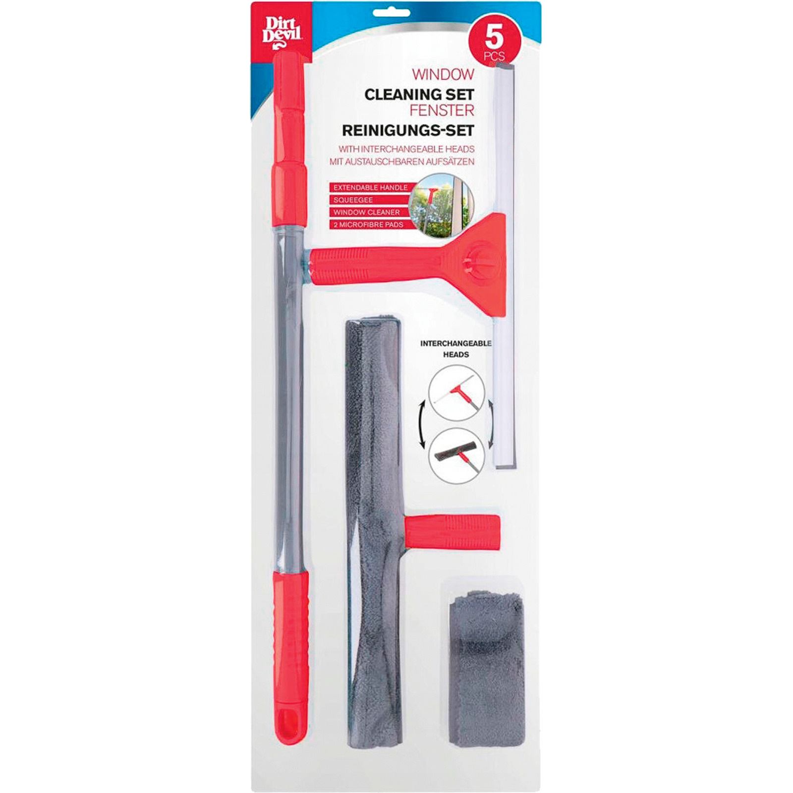 Dirt Devil Fensterreinigungs Set 5-teilig