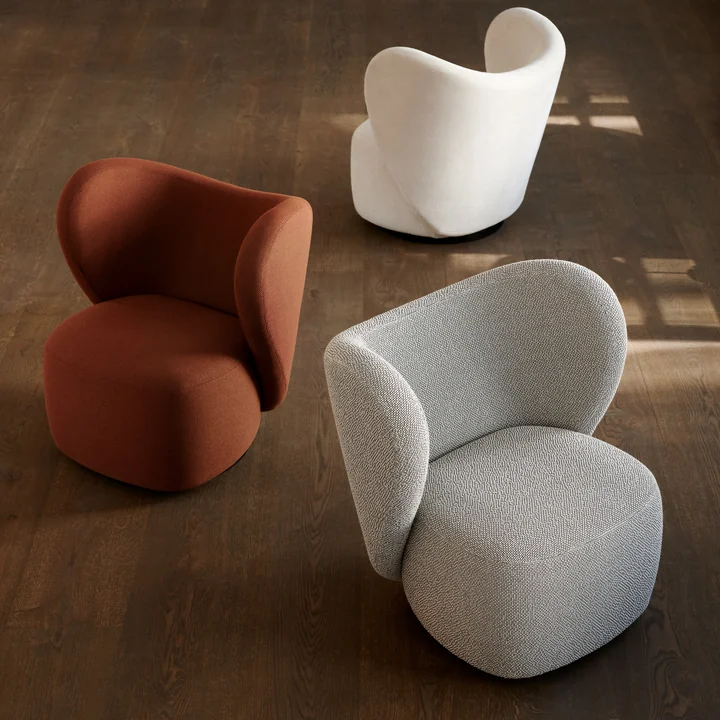 Norr11 - Little Big Chair Swivel Base, sand 37
