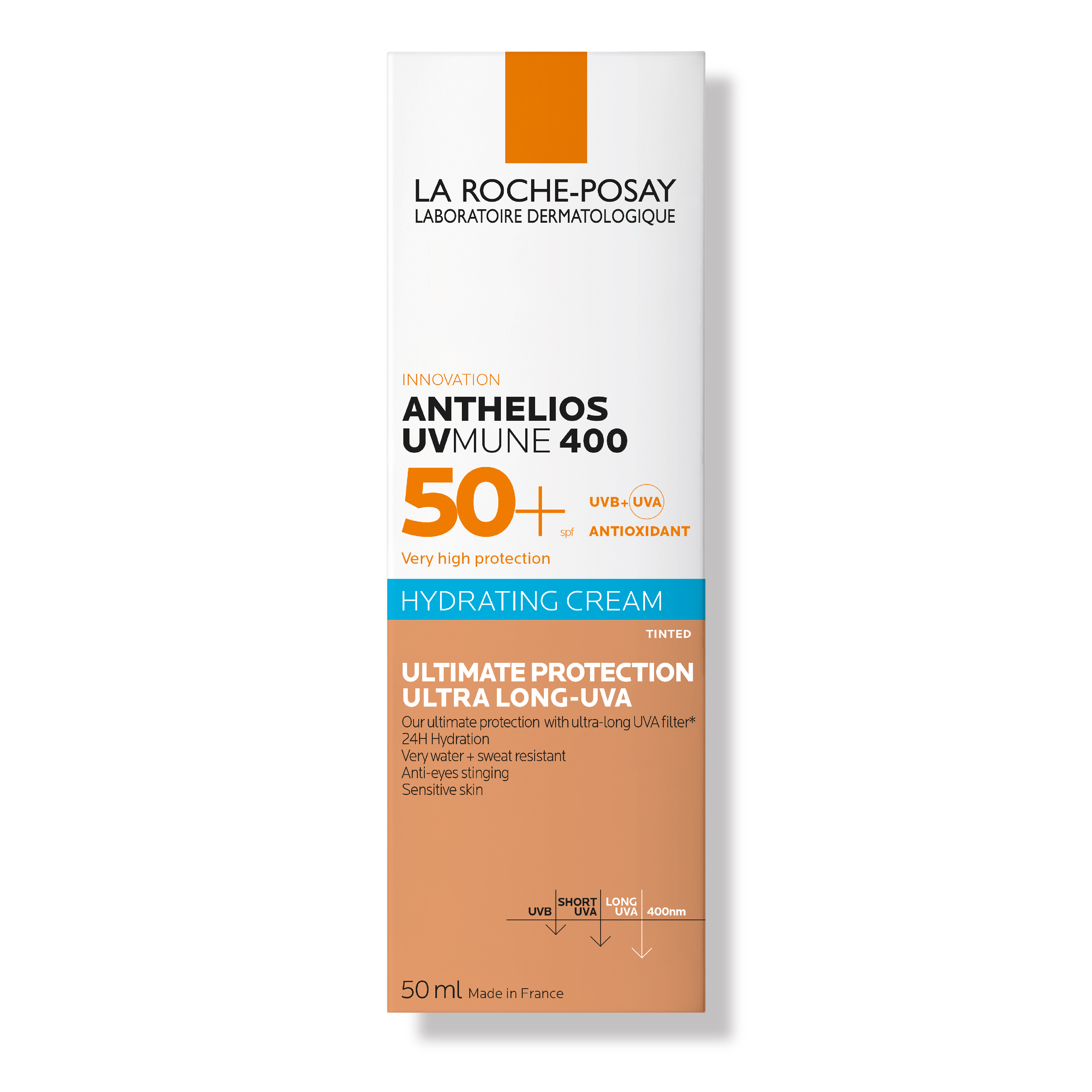La Roche-Posay Anthelios Ultra Creme UV Mune<br>50 ml, Tube, Creme, getönt 50+