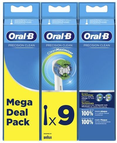 Oral-B - Precision Clean - Opzetborstels - 9 Stuks - CleanMaximiser-technologie