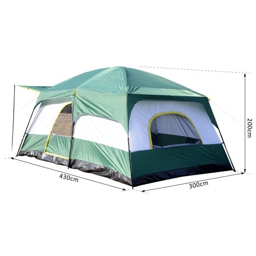 Tenda familiar, verde