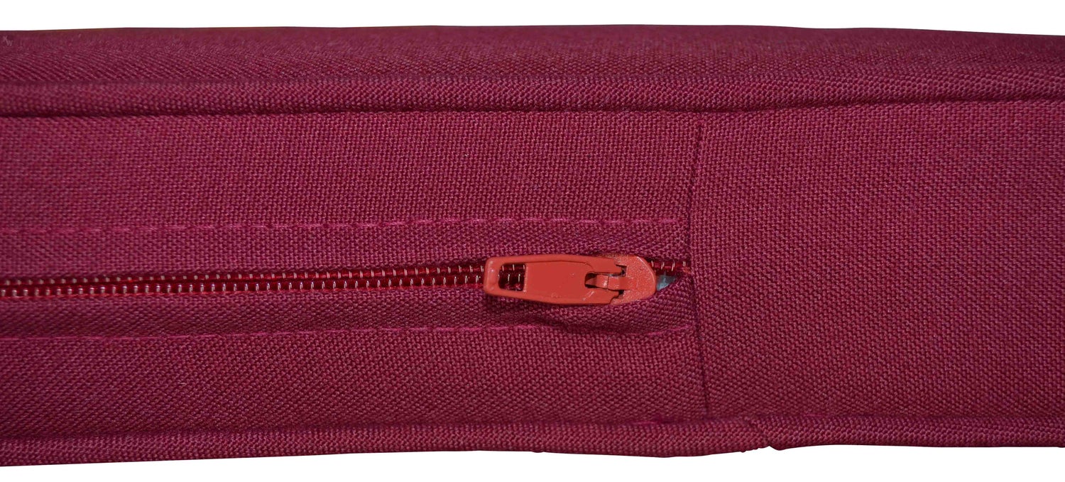 Tuinbankkussen, 140 x 47 cm, rood, 100% duurzaam polyester