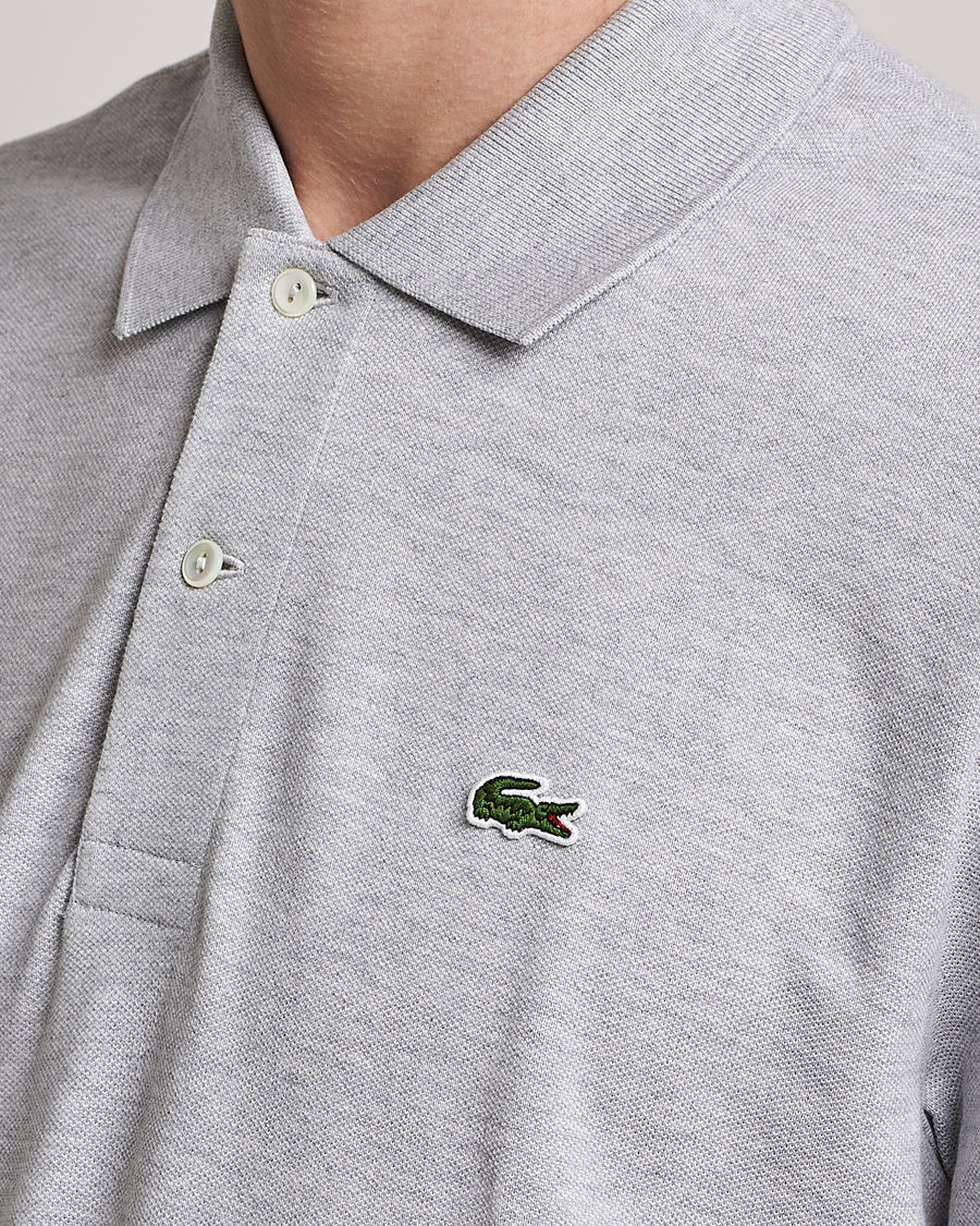 Lacoste Original Long Sleeve Polo Piké Silver Chine
