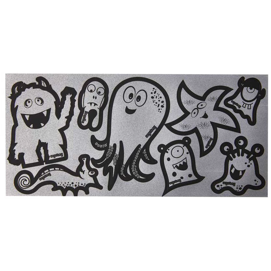 Ergobag Zubehör - Reflexie Sticker Set 10tlg. Monster