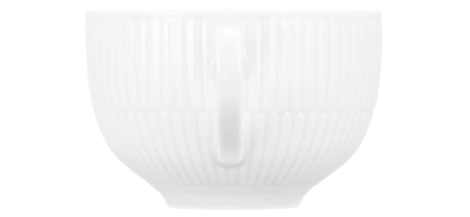 Seltmann Weiden Milchkaffeetasse AMINA 6er Set Porzellan weiß