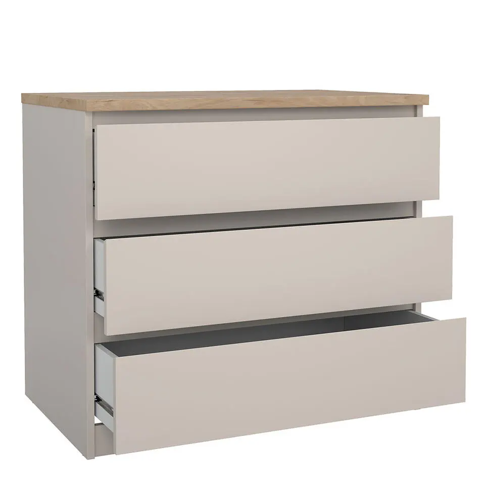 Hioshop Naia ladekast 3 lades eikdecor