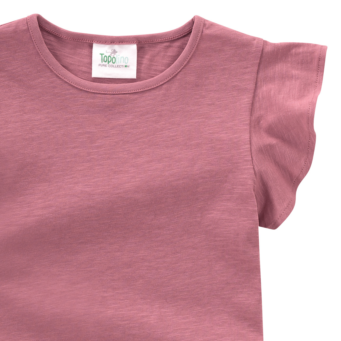 Topolino Pure Collection Mädchen T-Shirt mit Flügelärmeln dunkelrosa