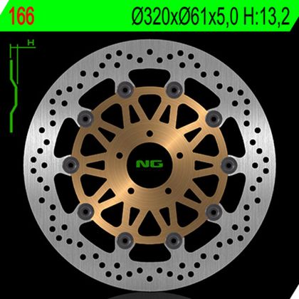 Disque de frein Rond NG flottant