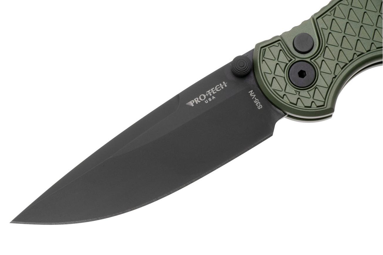 Pro-Tech TR-3 Integrity INT106-Green, DLC S35VN, Green Relic Textured Aluminum, zakmes