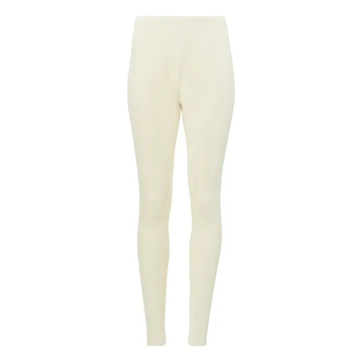 Matona Legging Côtelé Coton Bio - Collection Femme  | Ecru