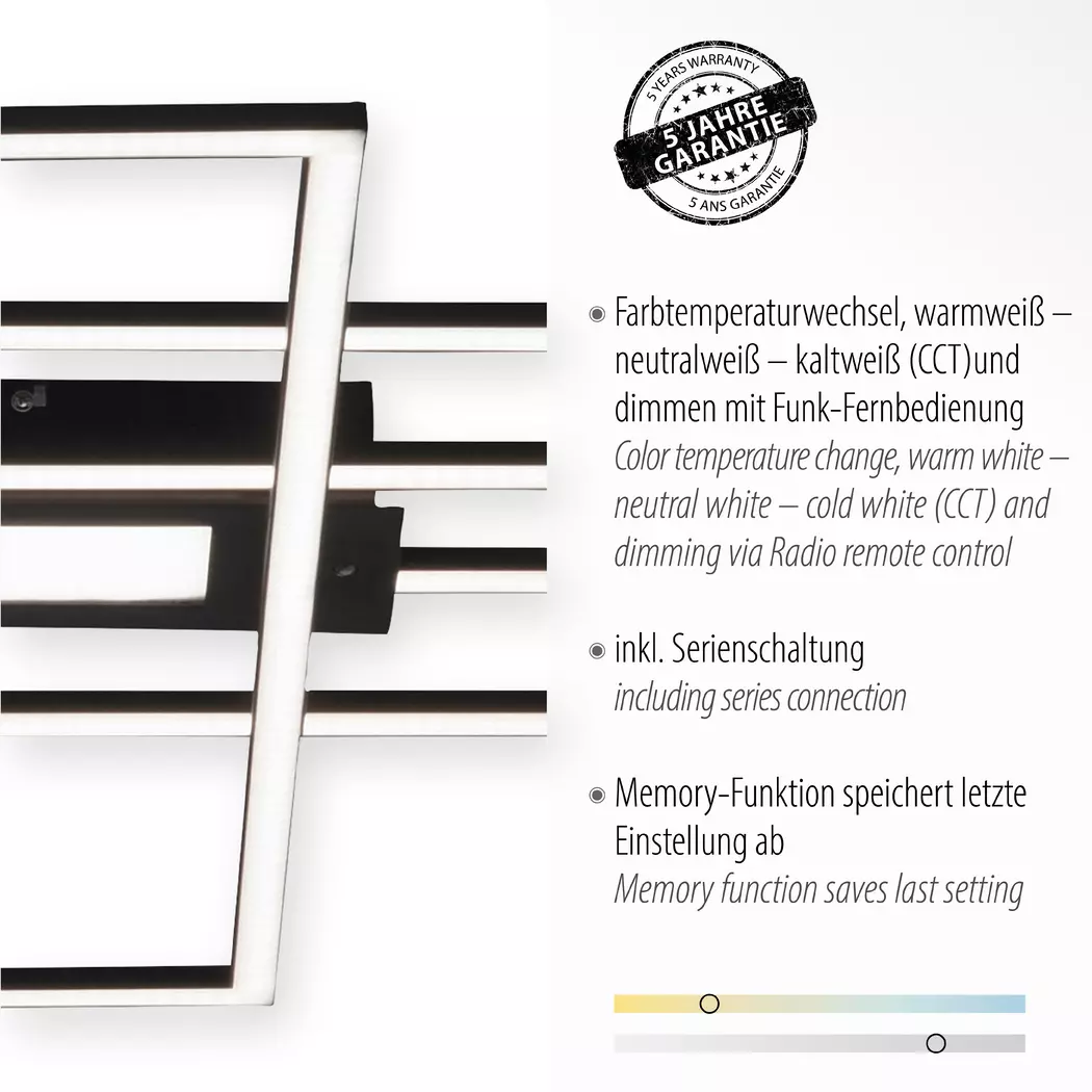 LED-Deckenleuchte Asmin