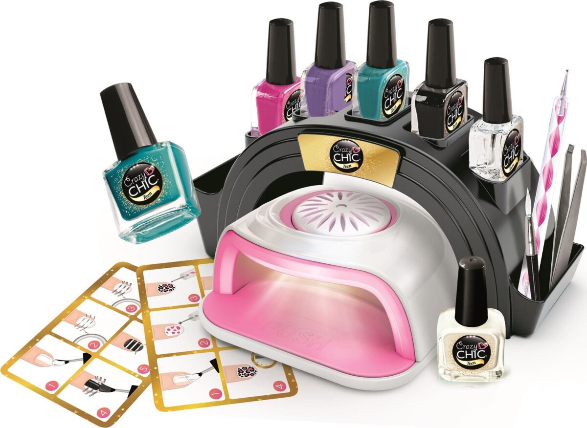 Crazy Chic - Negle Salon Sæt Med Negletørrer - Passion Nails