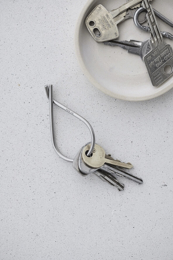 Moebe Key Ring, Stainless Steel, Ø3,8 Steel