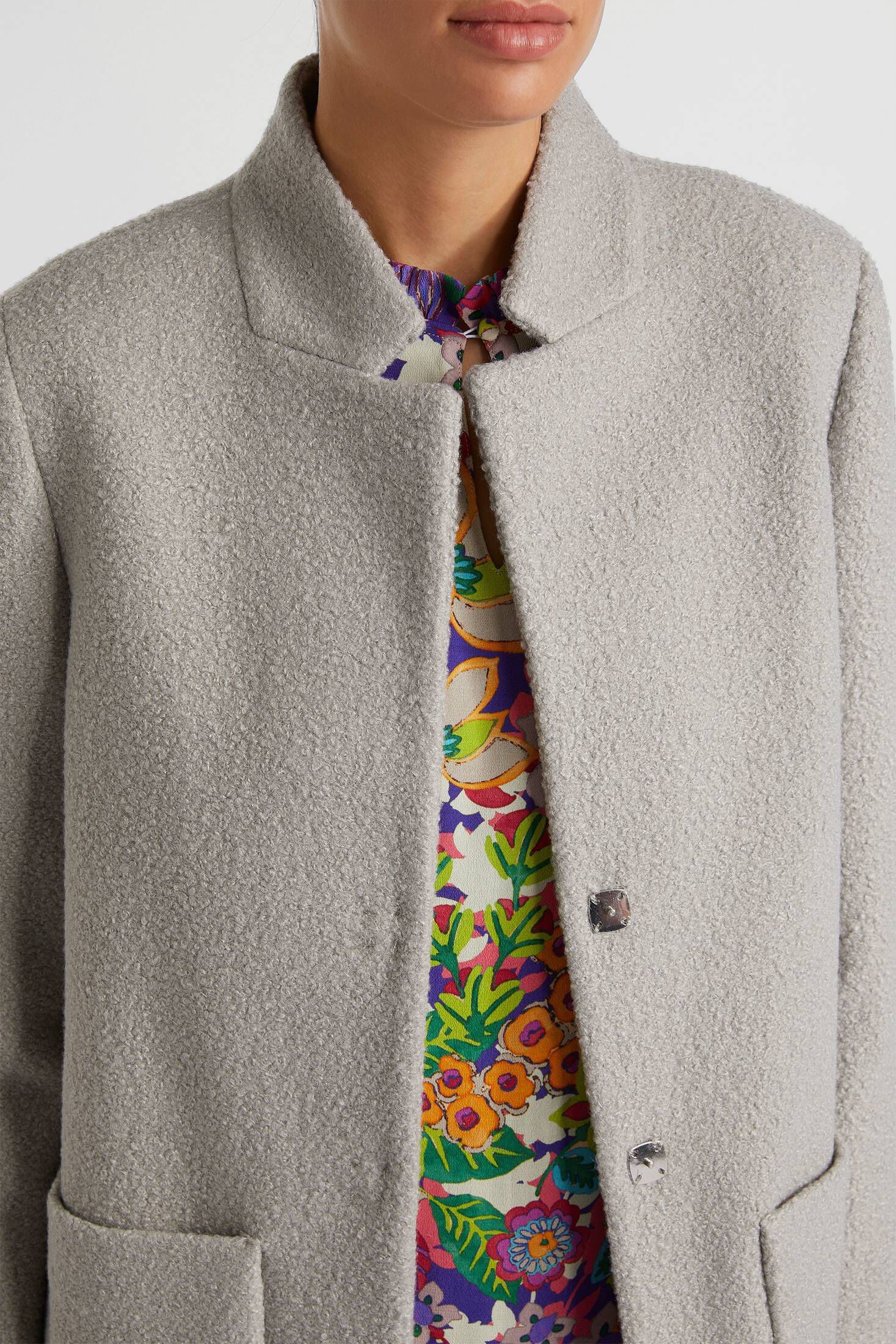 Rich & Royal| Damen Webpelzmantel