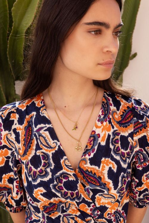 Ketting met groene koraal en ster