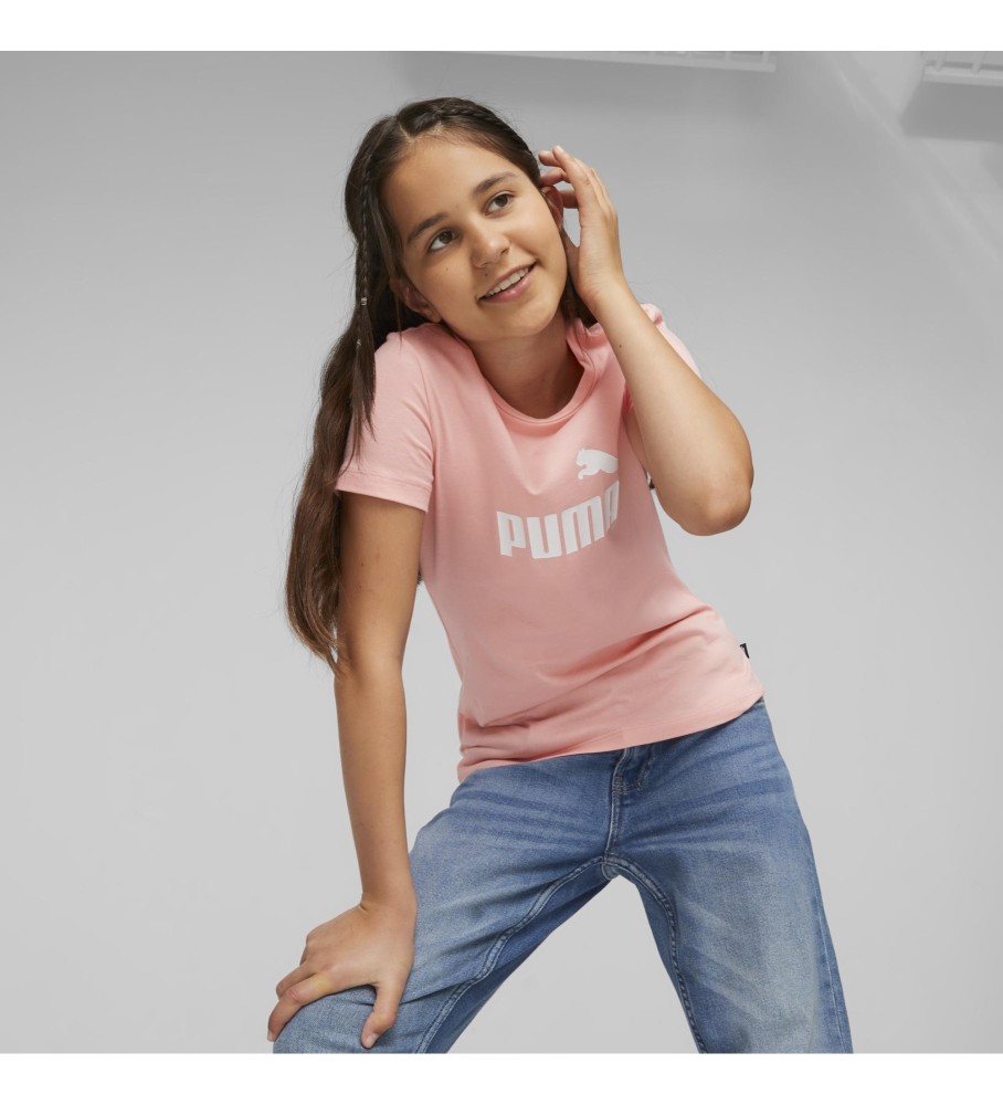 Camiseta Puma Essential Logo rosa