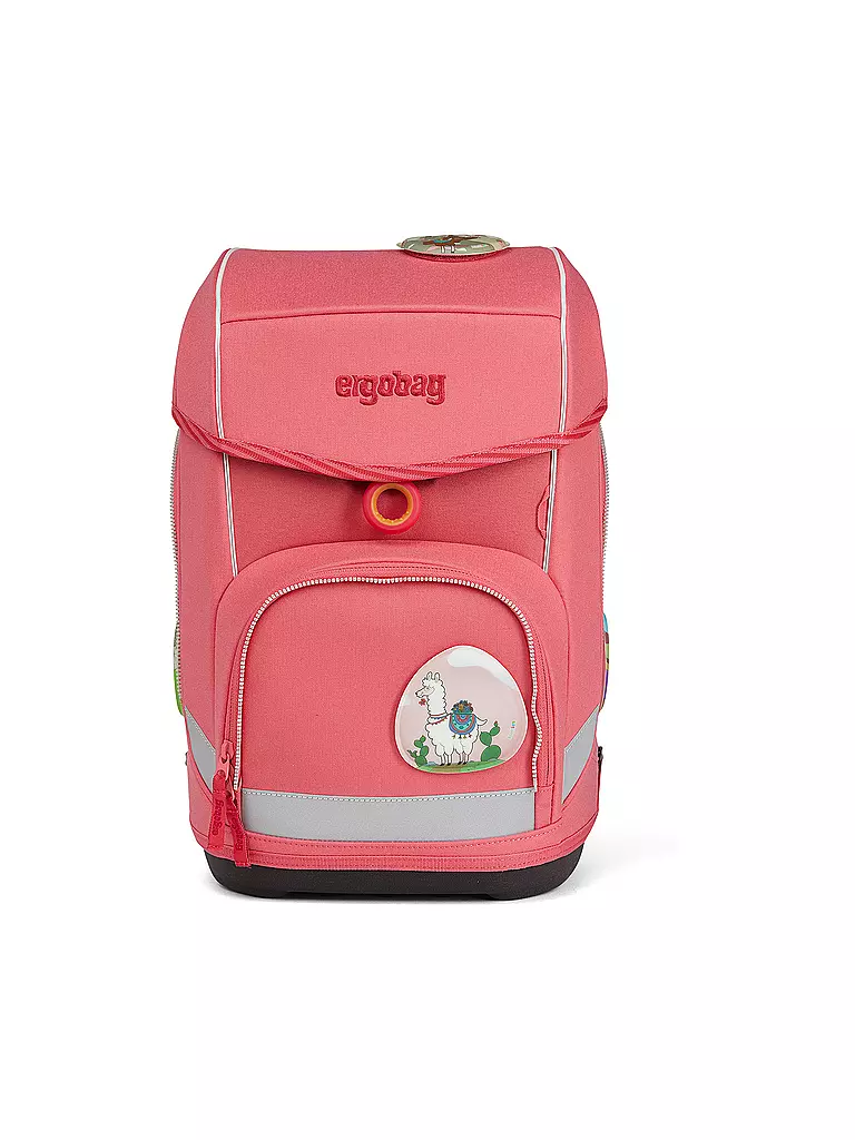 ERGOBAG Schultaschen Set 5tlg Cubo Lamas in Bärjamas rosa