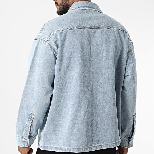 Veste Jean Oversize Large Utility 0999 Bleu Denim