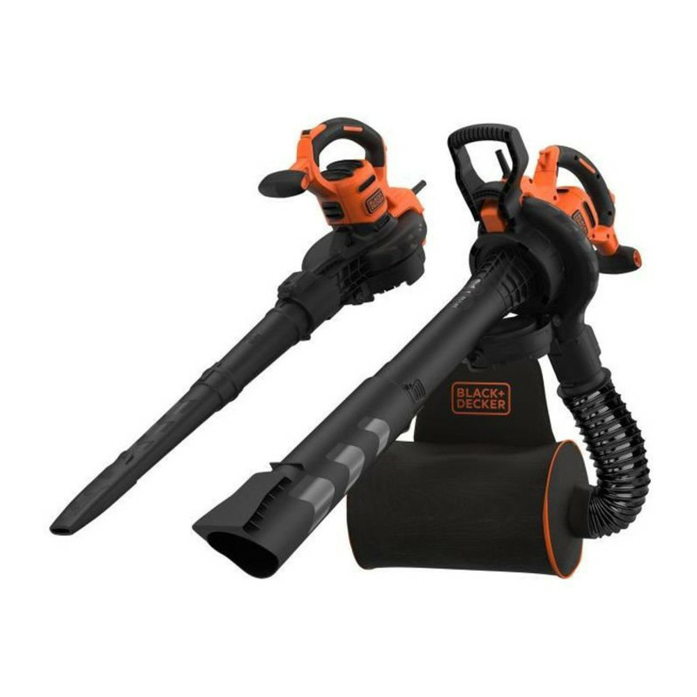 Black+decker - aspirateur, souffleur, broyeur de feuilles filaire 3000w - beblv300-qs – livré avec tuyau flexible et sac a do