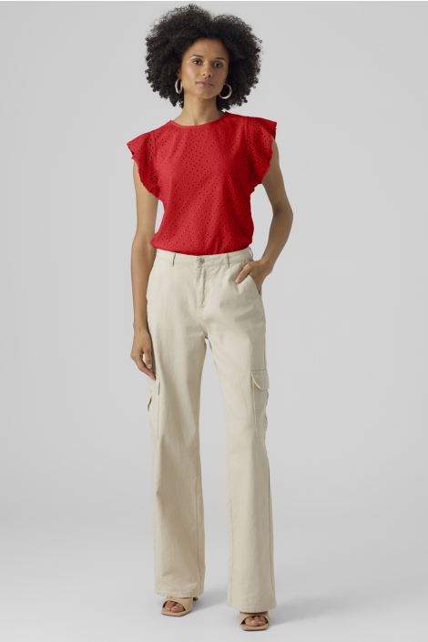 Vero Moda rode dames t-shirt