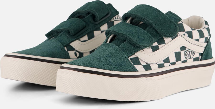 Vans Old Skool Geo Check Sneakers groen