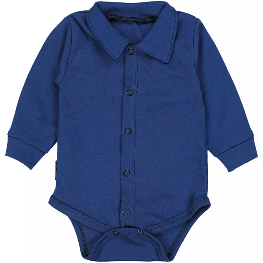 TupTam Baby Jungen Langarm Kurzarm Body mit Kragen black denim