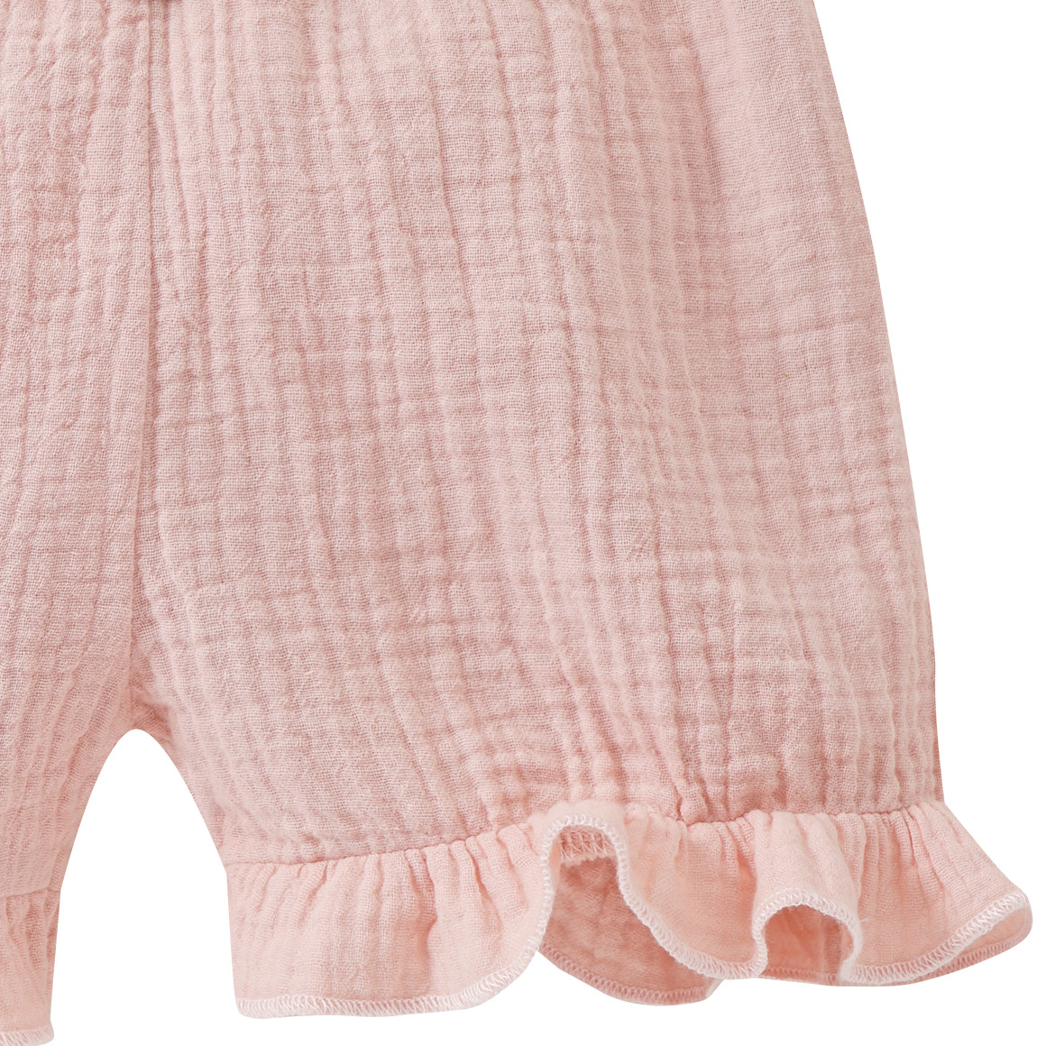 Topomini Pure Collection Baby Musselin-Shorts mit Elastikbund zartrosa