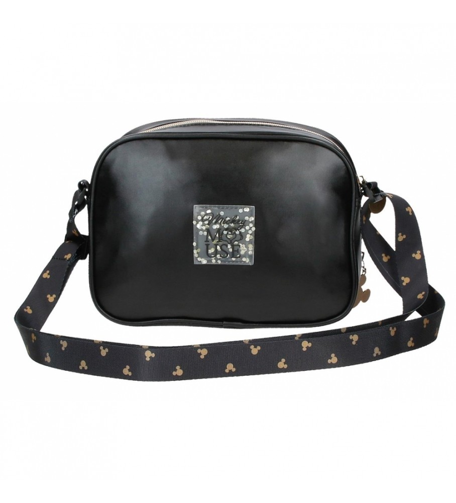 Bolsa de ombro Joumma Bags Mickey Mouse, preta