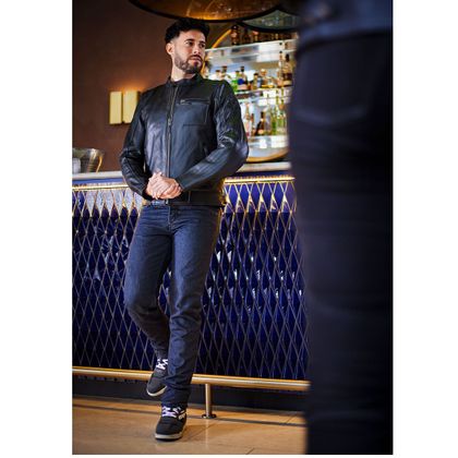 Jean Furygan KALVIN X KEVLAR® - Slim - Bleu / Blanc