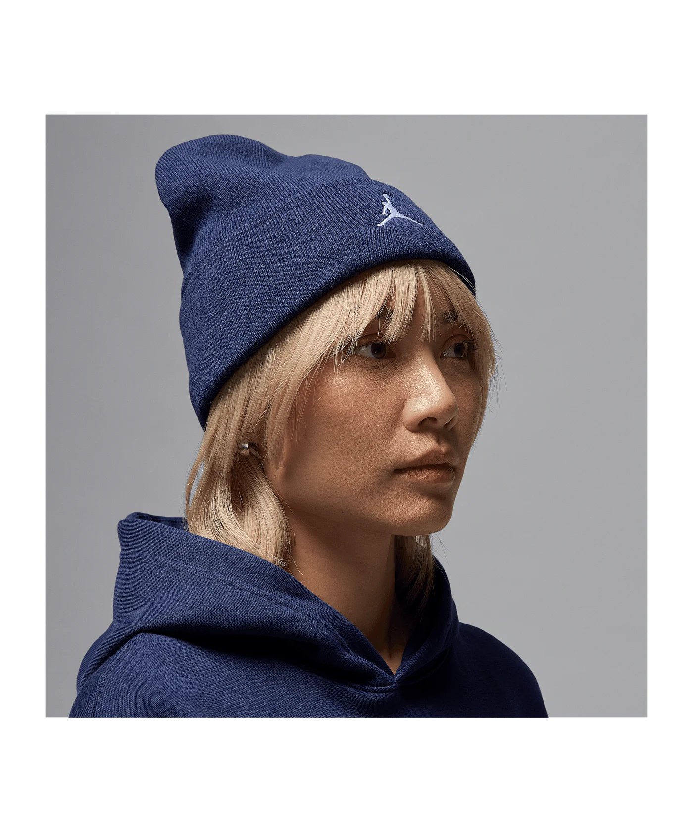 Jordan Peak Lined Beanie Blau F410