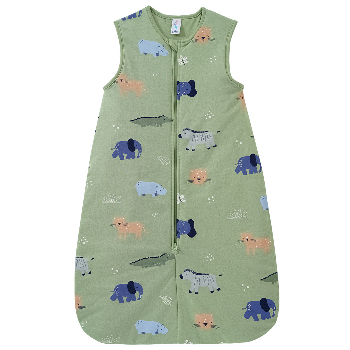 Topomini Baby Schlafsack mit Tier-Motiven hellgrün