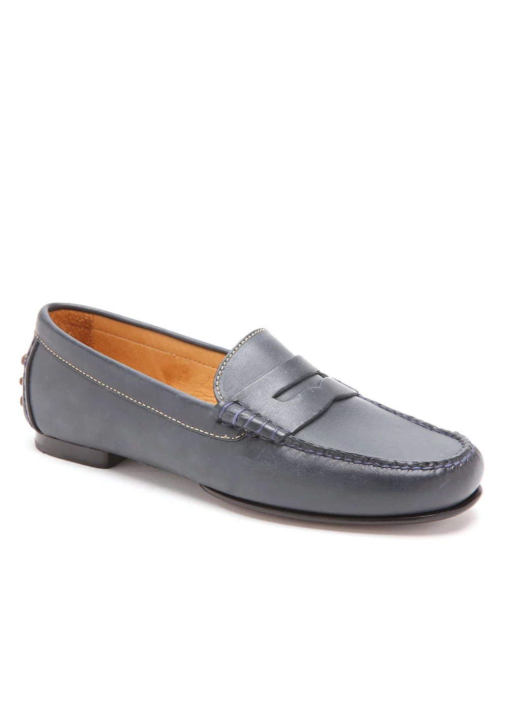 CAR MOC CUIR MARINE