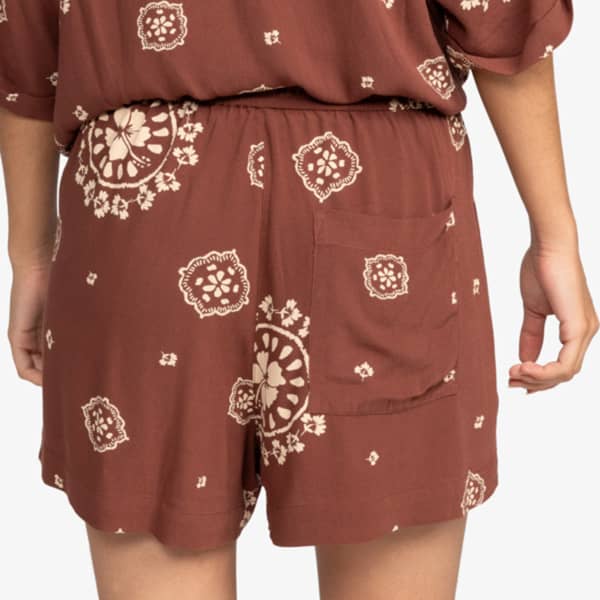 Short ROXY LEKEITIO BREAK HIGH PRINTED W ROOT BEER BACAN BANDANA