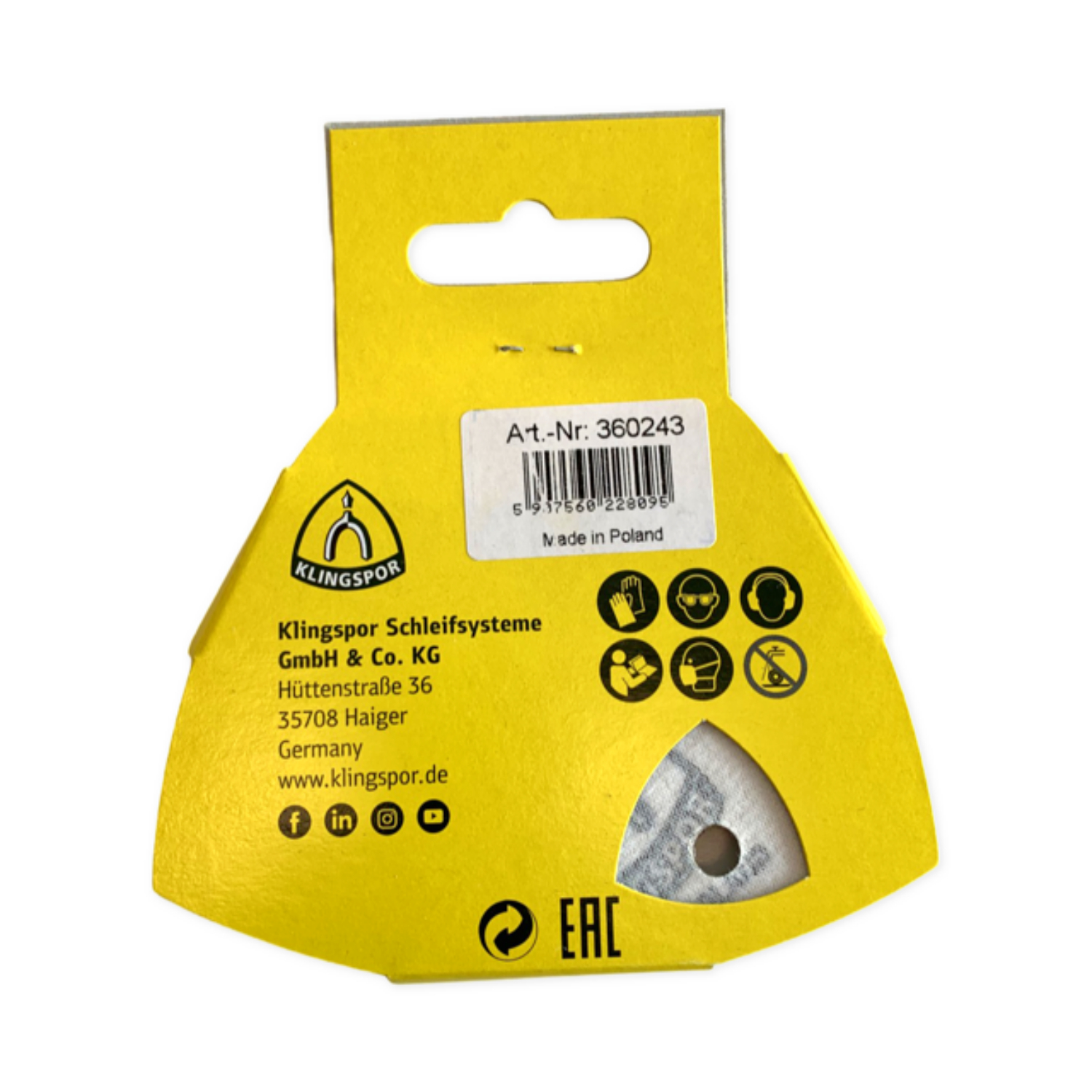 Klingspor Driehoek Schuurpapier Klittenband 5St P320